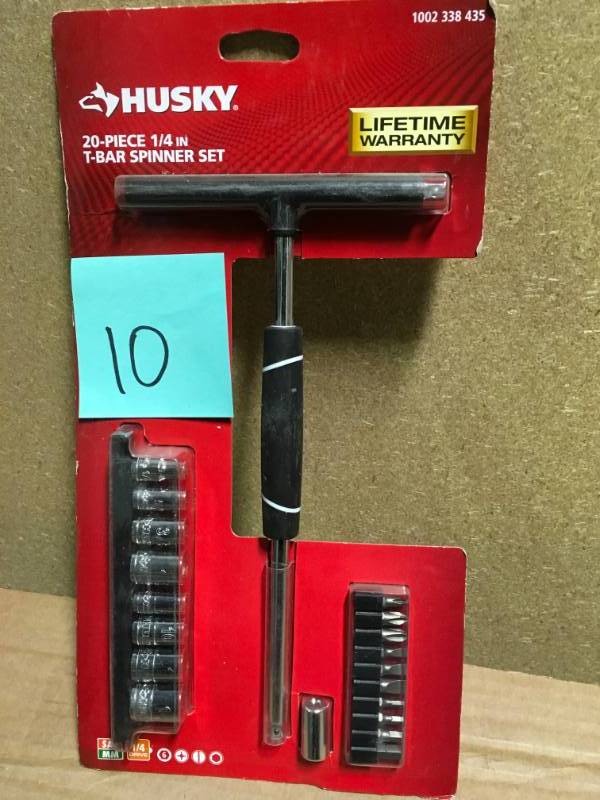 Husky 14 in. T-Handle Spinner Set  in like new condition