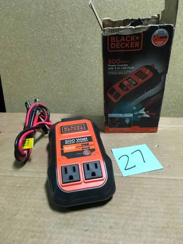 BLACKDECKER 500-Watt Power Inverter in good condition
