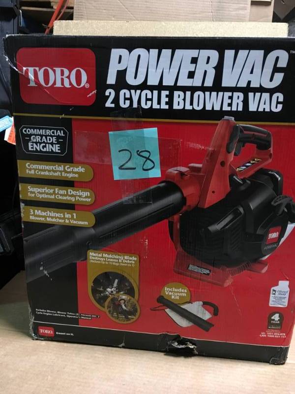Toro 150 MPH 460 CFM 25.4cc 2-Cycle Handheld Gas Leaf Blower Vacuum USED in good condition