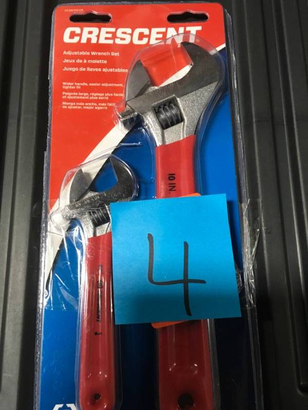 Crescent 6 in. and 10 in. Adjustable Wrench Set  in like new condition