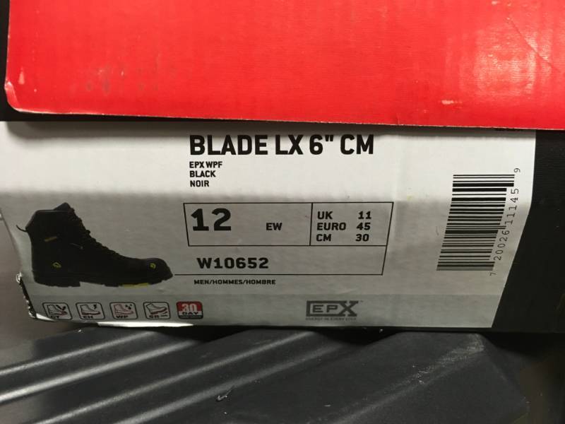 Wolverine Mens Blade LX 6 Composite Toe Waterproof Boot SIZE 12 not used