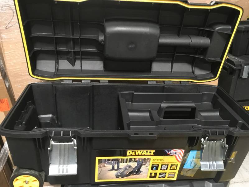 DEWALT 28 in. 12 Gal. Mobile Tool Box  in like new condition