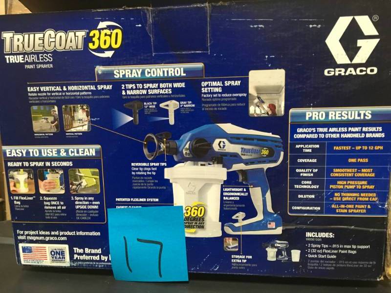 Graco 16Y385 TrueCoat 360 Paint Sprayer  in like new condition