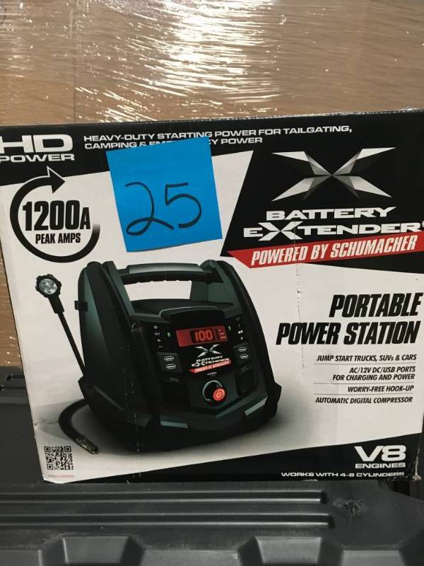 Schumacher Battery Extender 12-Volt, 1,200 Amp Battery Jump Starter USED in good condition