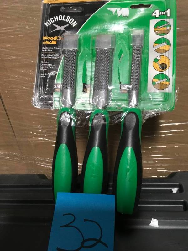 Nicholson Wood Chuck ChiselRasp Set (3-Piece)