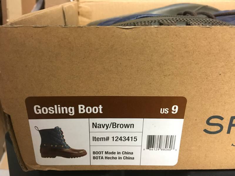 Paul Sperry Gosling Boots,NavyBrown, Sz 9 not used