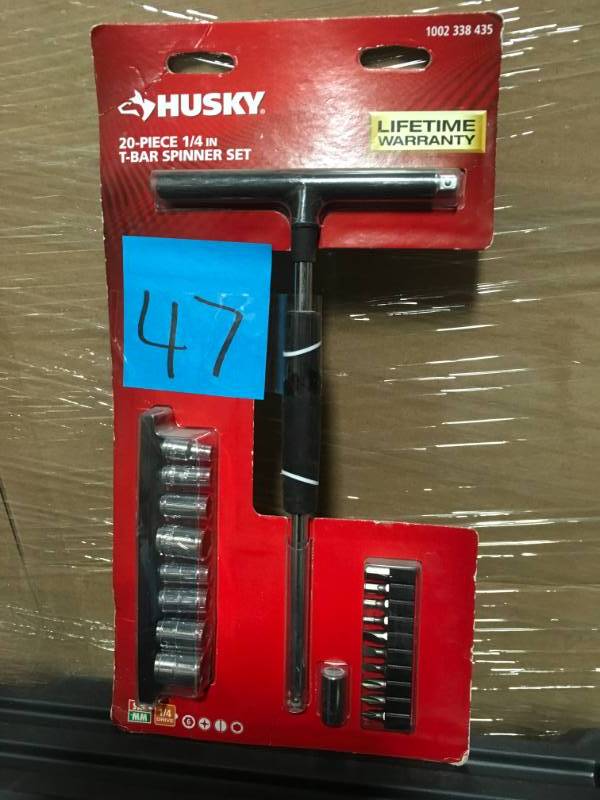 Husky 14 in. T-Handle Spinner Set  in like new condition