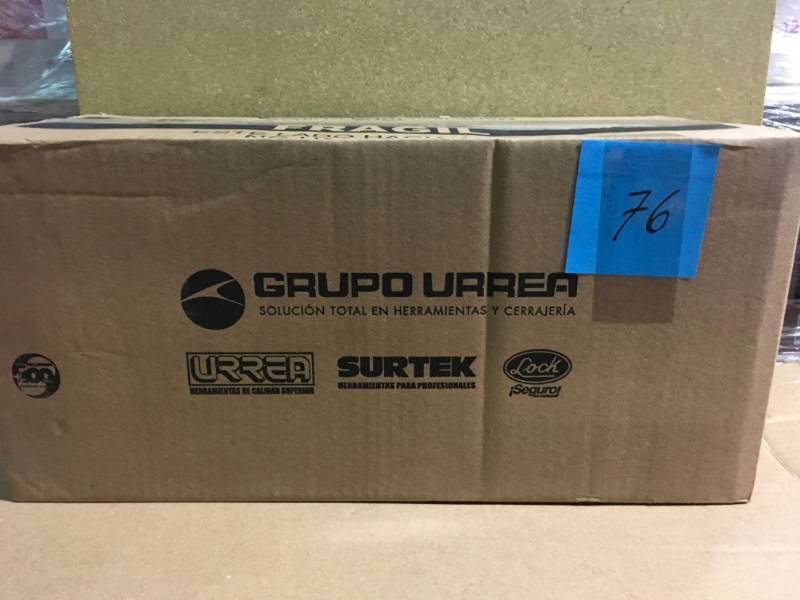 URREA Heavy Duty Metal Tool Box - 17 in. X 7 12 in. X 7 in. not used