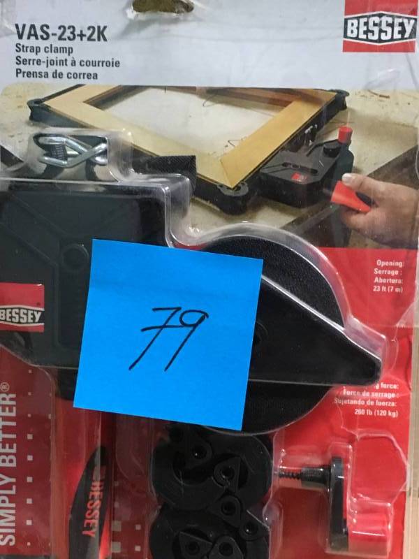 BESSEY 23 ft. Variable Angle Strap Clamp  in like new condition