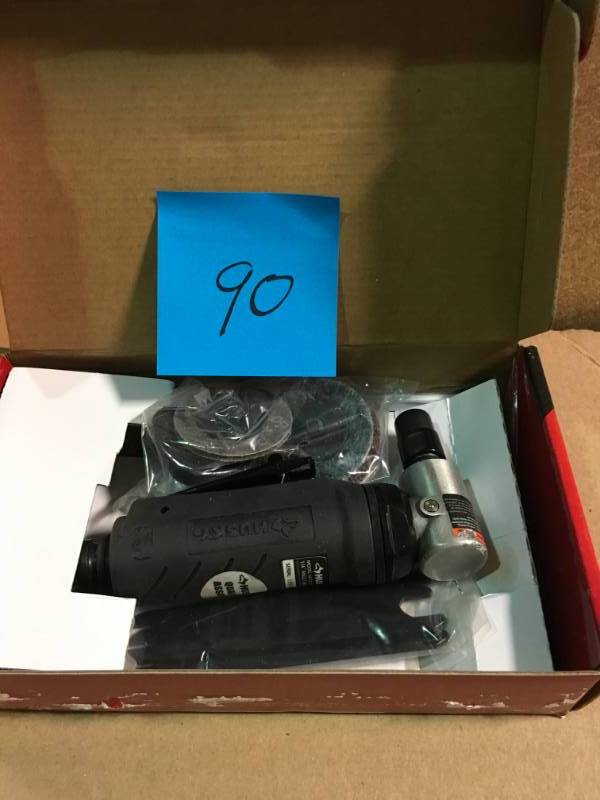 Husky 14 in. Angle Die Grinder with Accessory Kit  in like new condition