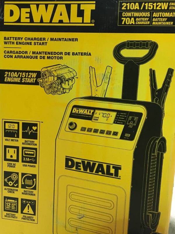 DEWALT 70 Amp Wheel Charger with 200 Amp Engine Start in very good condition