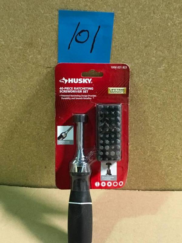 Husky Ratcheting Screwdriver Set (40-Piece)