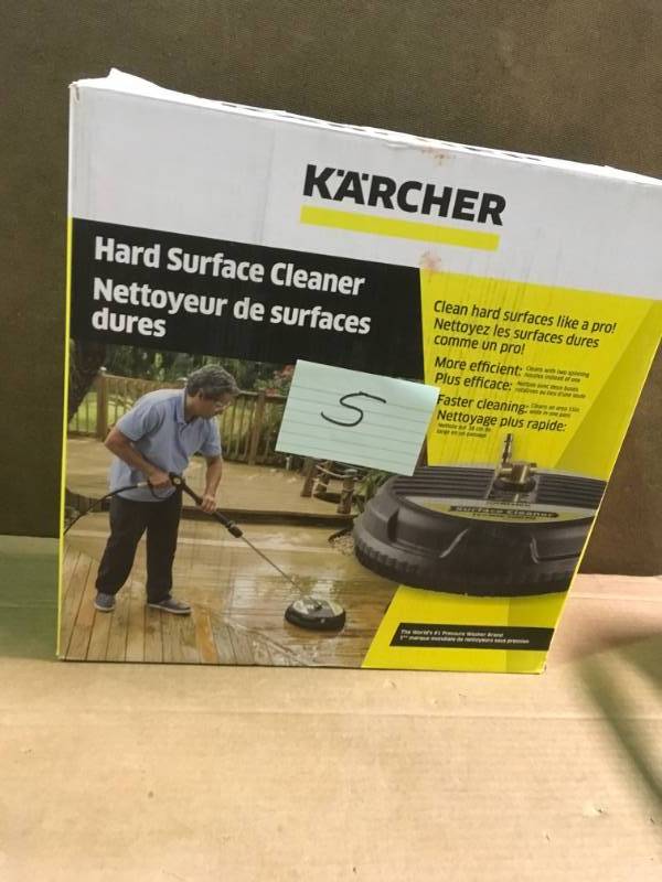 lot 5 image: Karcher 15 in. Surface Cleaner for Gas Pressure Washers  in like new condition