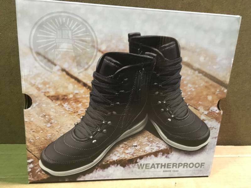 lot 14 image: Weatherproof Womens Katie Winter Sneaker Ankle Boot - Black - Size 9 not used