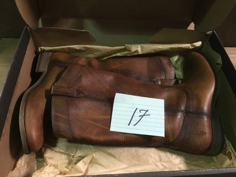 lot 17 image: FRYE Womens Melissa Pull-On Cognac Washed Oiled Vintage, 7 US not used