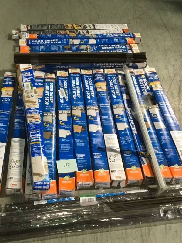 lot 47 image: HUGE LOT Frost King Slide On Door SweepStop