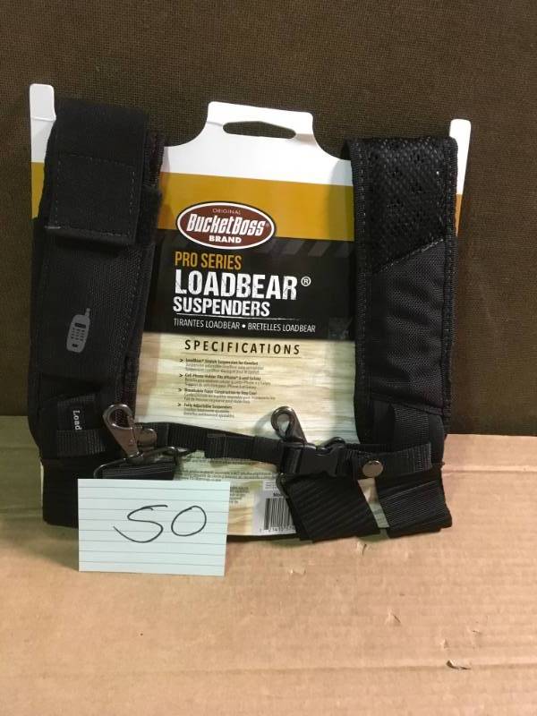 lot 50 image: Bucket Boss LoadBear Suspenders not used