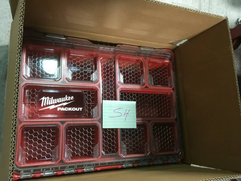 lot 54 image: Milwaukee 48-22-8430 Packout Organizer  in like new condition