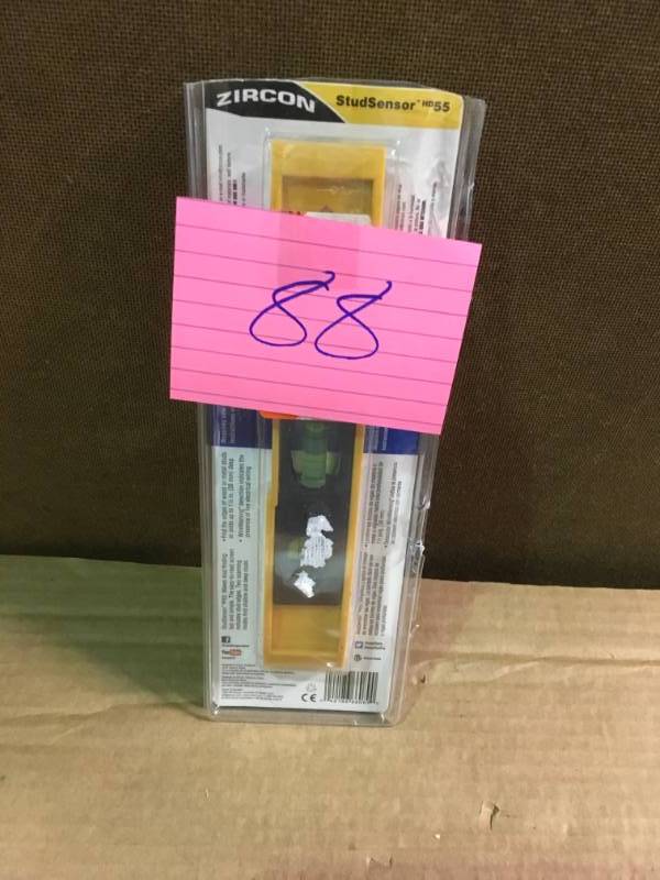 lot 88 image: Zircon StudSensor HD55 Stud Finder  in like new condition