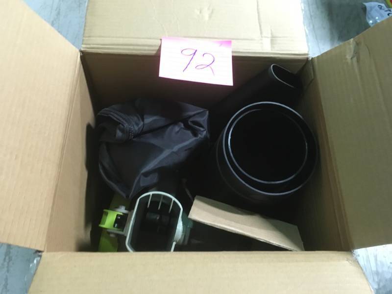 lot 92 image: Lawnmaster 180 MPH-225 MPH 380 CFM 12 Amp Electric Leaf BlowerMulcherVacuum  in like new condition