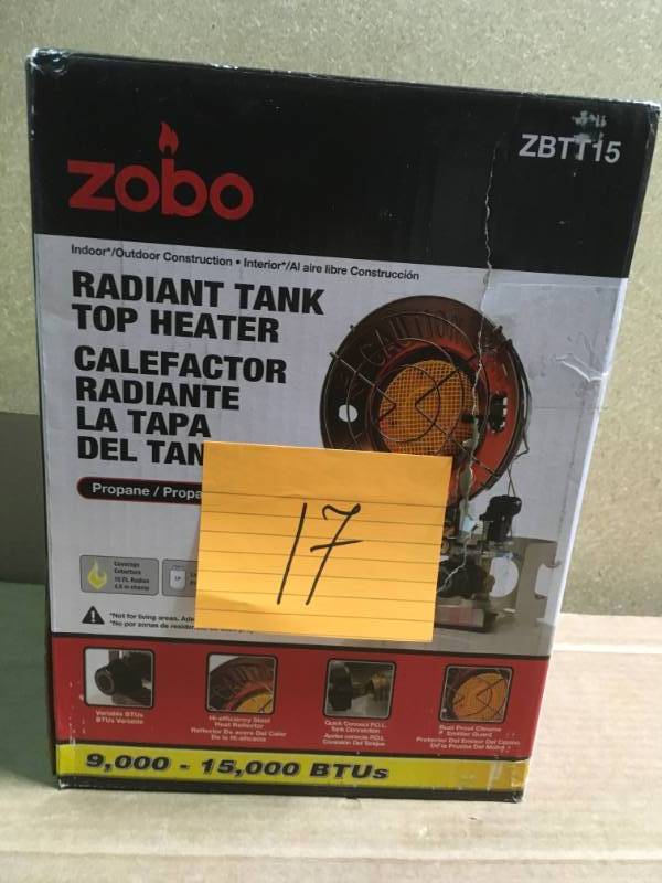 ZOBO 15,000 BTU Propane Tank Top Heater  in like new condition