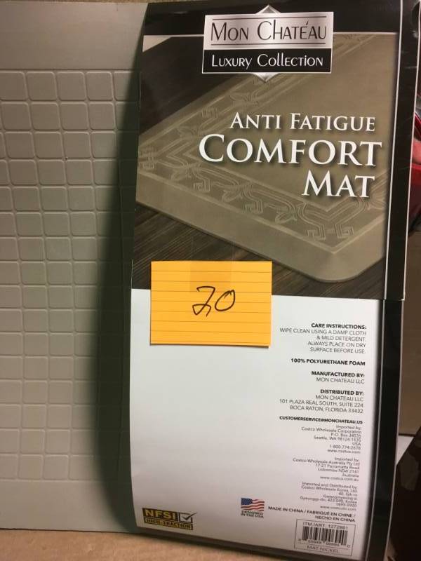 ANTI FATIGUE COMFORT MAT 100% POLYURETHANE FOAM  in like new condition
