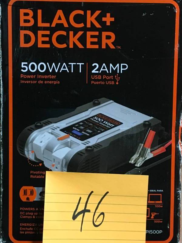 BLACKDECKER 500-Watt Power Inverter USED in good condition