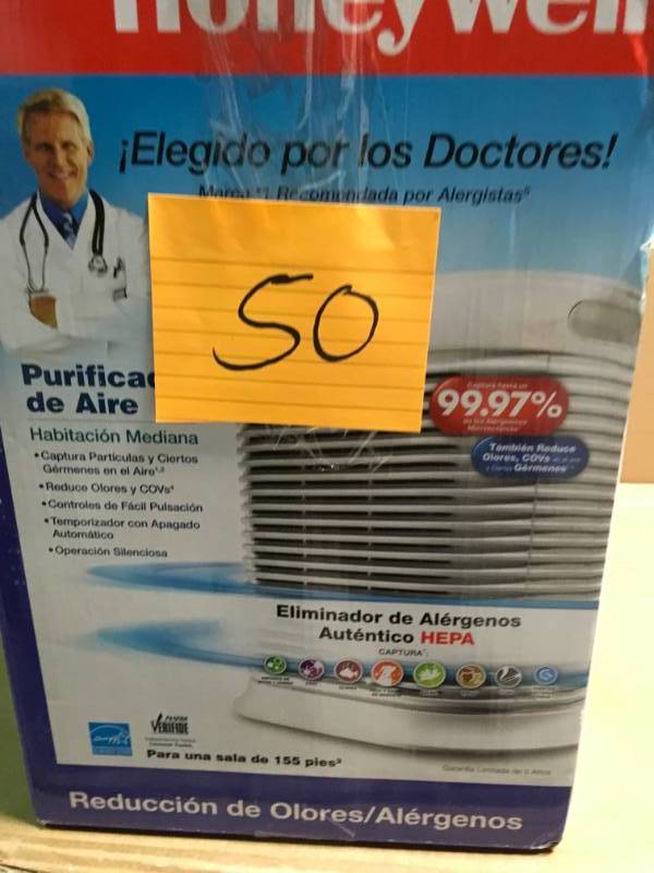 Honeywell True HEPA 155 sq. ft. Allergen Remover Air Purifier USED in good condition