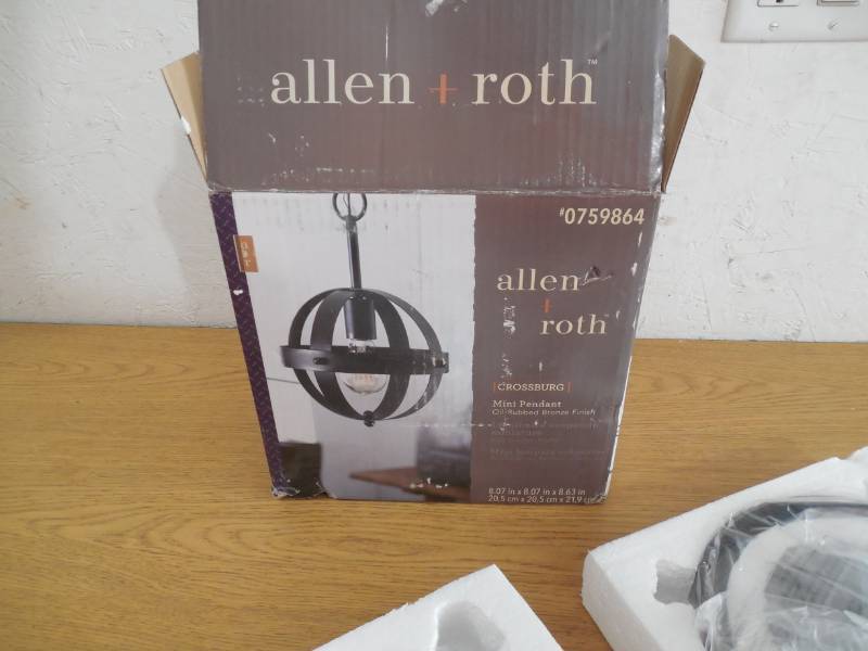 Allen Lamps Lighting Ceiling Fans Roth Crossburg 8 In Oil