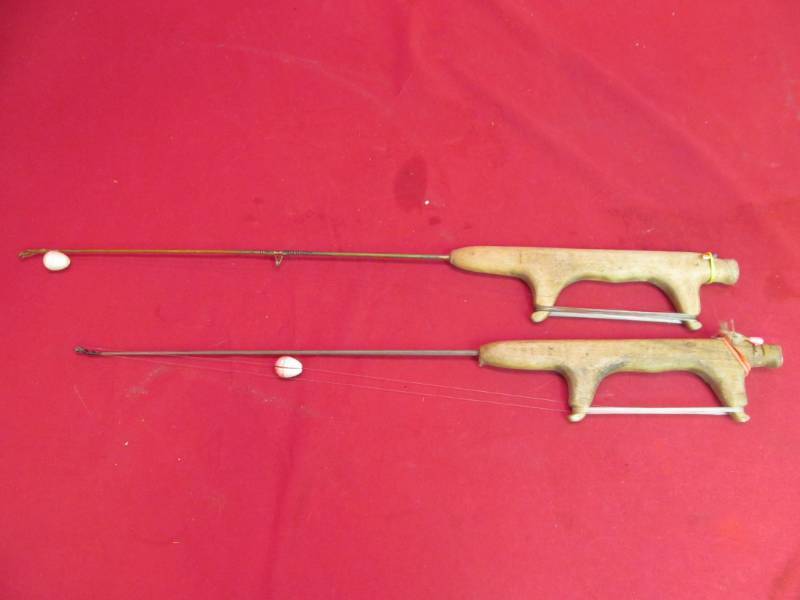 lot 224 image: vintage ice fishing jigs