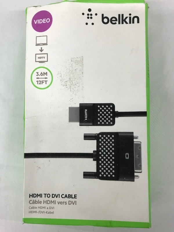 Belkin 12ft HDMI to DVI Cable