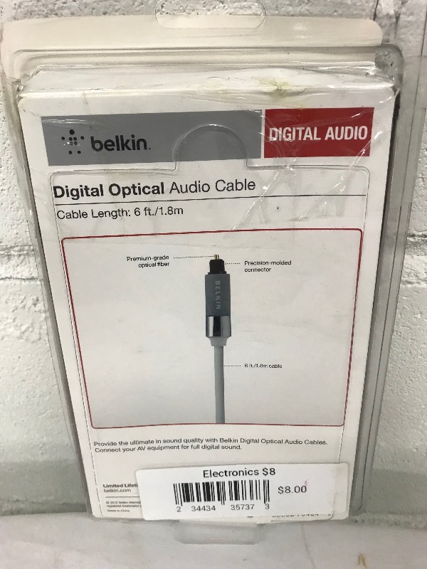 Belkin Digital Optical Audio Cable 6ft