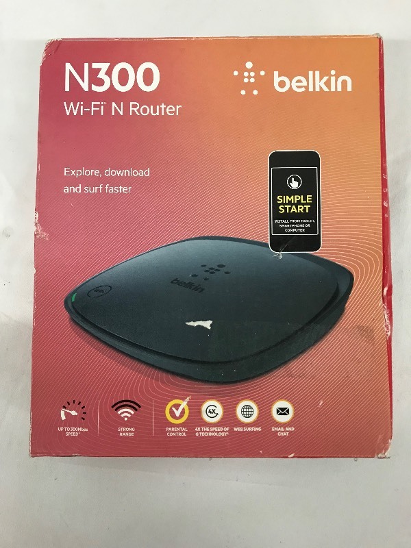 Belkin N300 Wi Fi N Router Electronics Housewares General