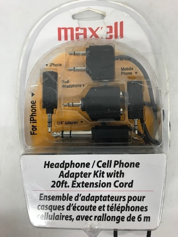 Maxell Headphone and Cell Adapter Kit