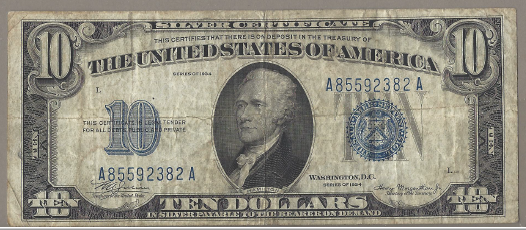 1934 $10 Silver Certificate