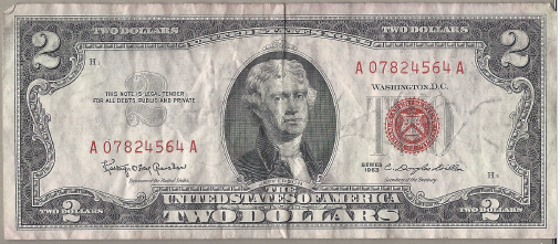 1953 A $2 Federal Note