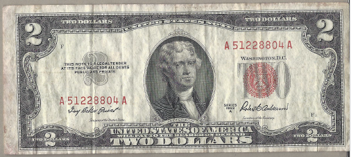 1953 A $2 Federal Note