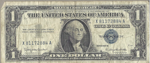 1957 B $1 Silver Certificate