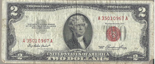 1953 B $2 Federal Note