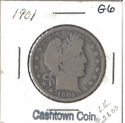 1901 Barber Half Dollar