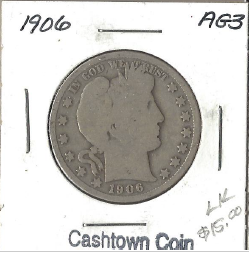 1906 Barber Half Dollar