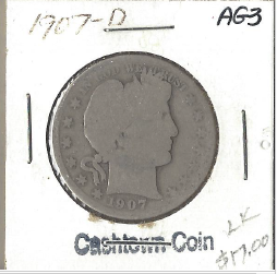 1907-D Barber Half Dollar