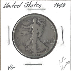 1943 Walking Liberty Half Dollar