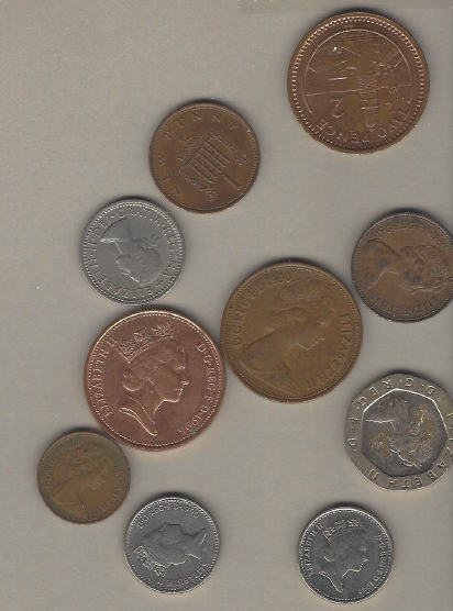 10 Different British Coins