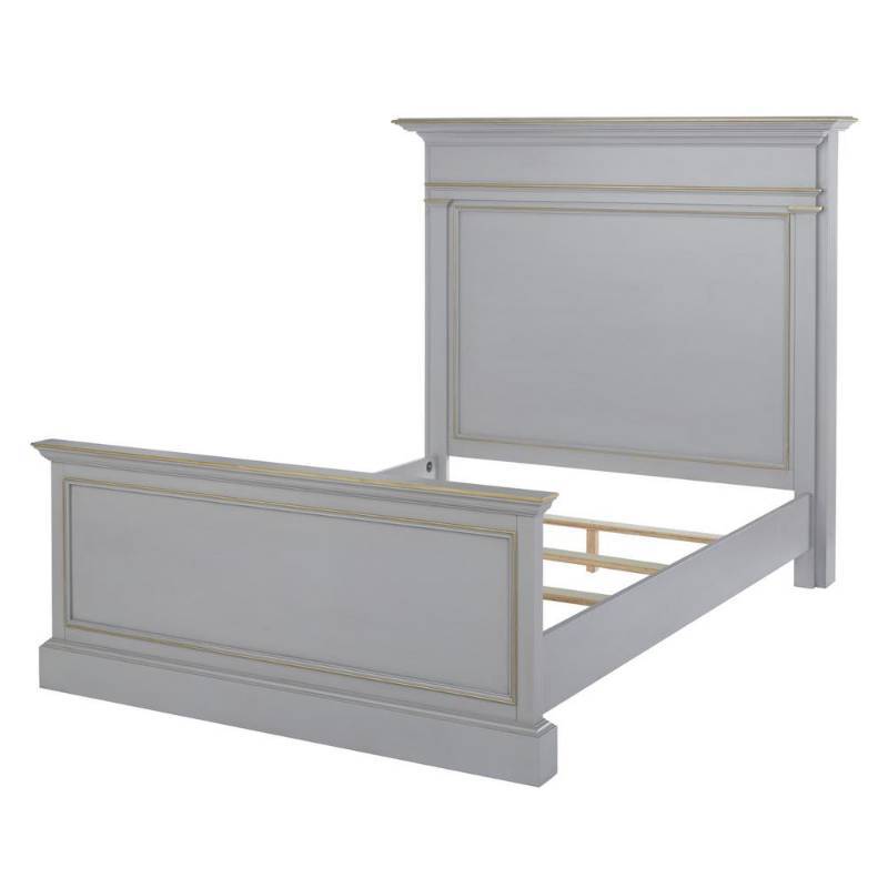 lot 36 image: Home Decorators Collection Dinsmore Antique Dove Grey Queen Bed, 9969300270
