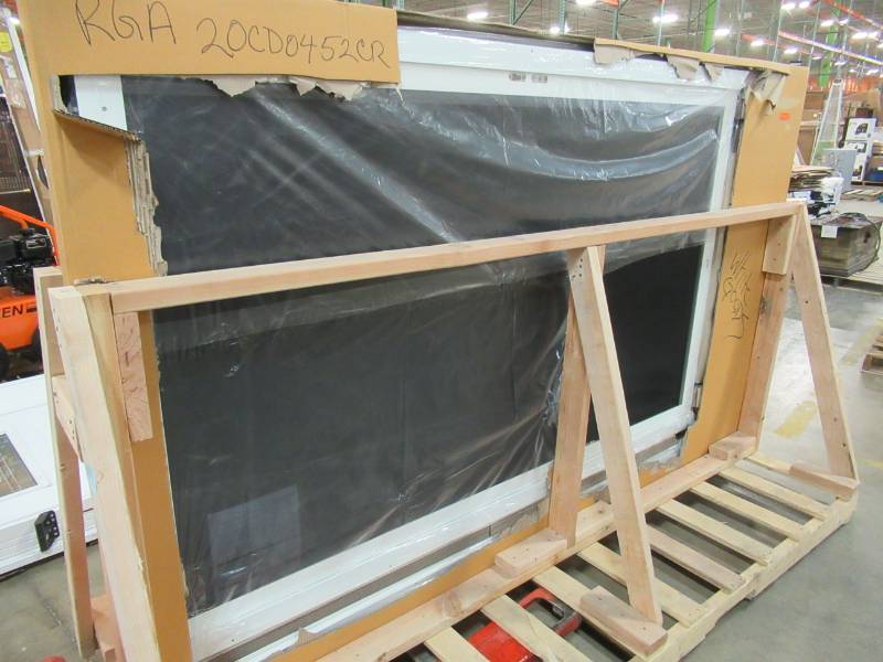 lot 48 image: 2 Patio Sliding Screen Doors With Metal Mesh Screen. New in Box.