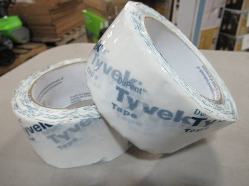 lot 106 image: 2 Rollls of TYVEK DuPont Tyvek 0.1567-ft x 164-ft House Wrap D1384147