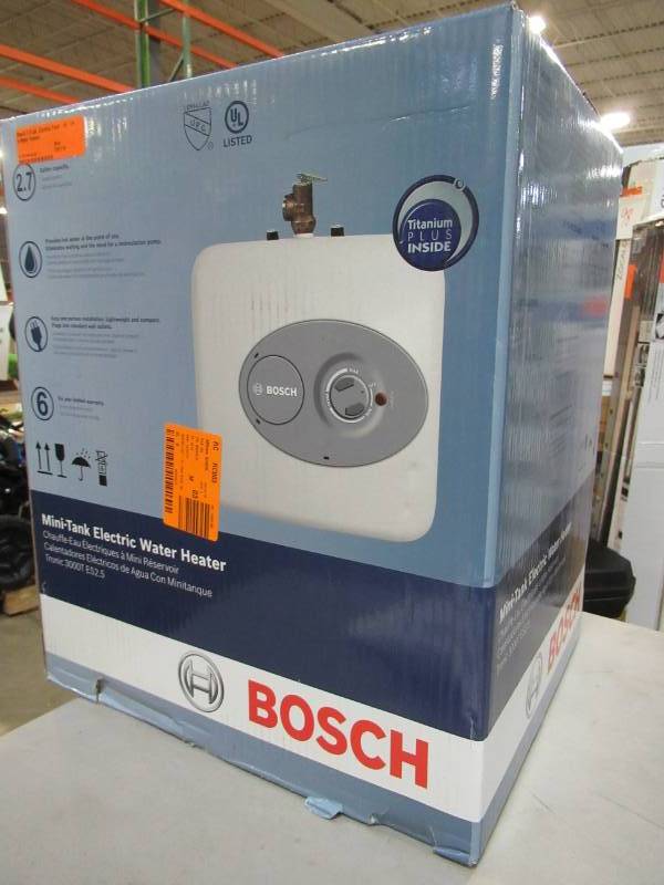 Bosch 2.5 gal. Electric Point of Use Water Heater ES 2.5. NEW