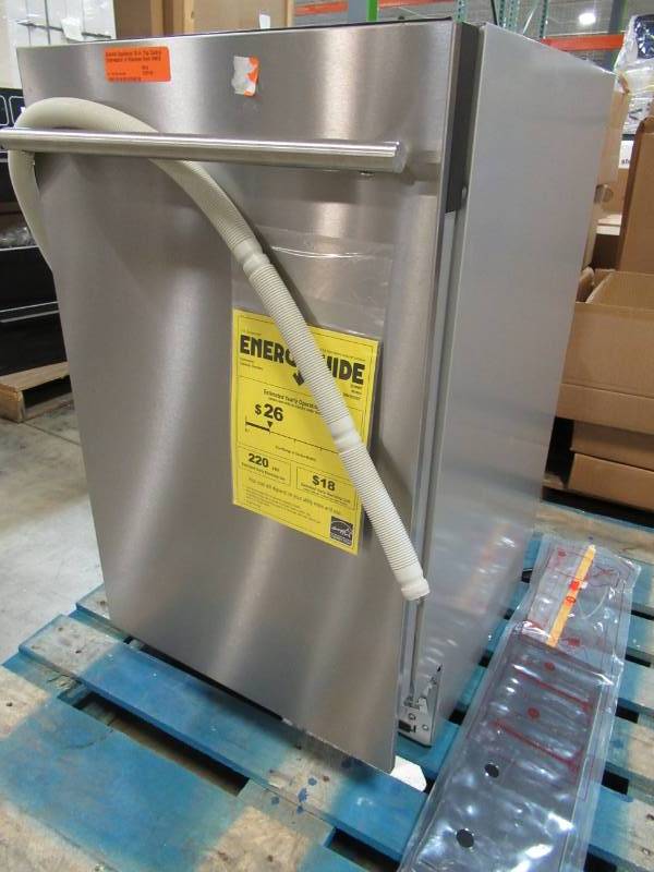 lot 110 image: Summit Appliance 18 in. Top Control Dishwasher in Stainless Steel DW18SS2