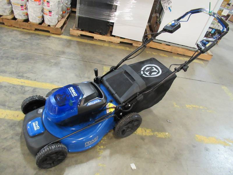 lot 143 image: Kobalt 40-volt Brushless Lithium Ion 20-in Cordless Electric Lawn Mower (Battery & Charger Not Included) KM 2041B